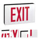 Aaliyah 1 Light Red Letters and Black Housing Exit / Emergency Ceiling Light