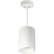 iLENE LED 6 inch White with White Cable Mount Mini Cylinder Ceiling Light in 3500K, 2000