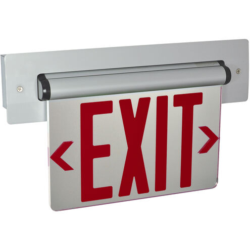 Aaliyah 1 Light Red Letters and White Housing Exit / Emergency Ceiling Light