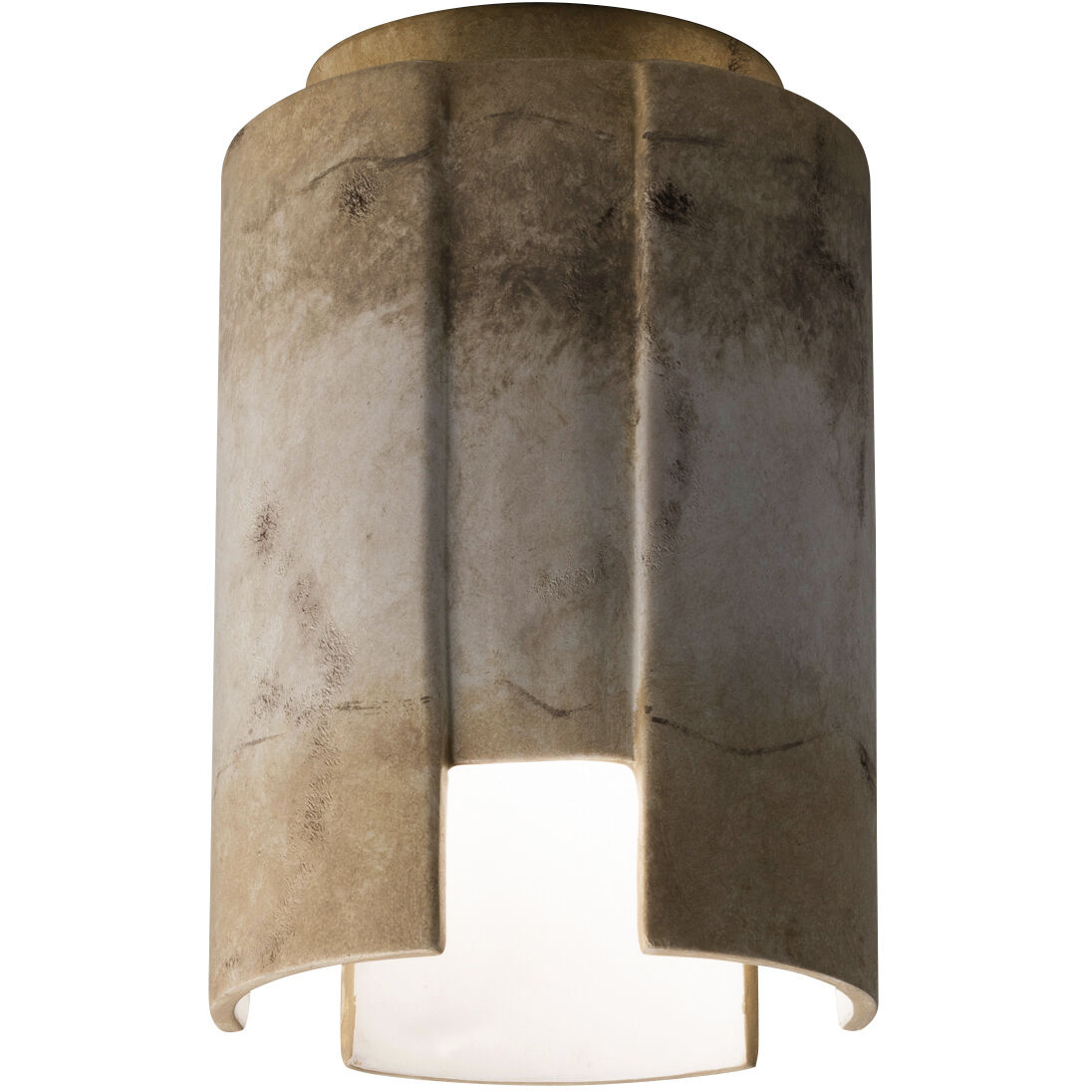 Radiance Collection 1 Light 6.25 inch Matte White Outdoor Flush-Mount