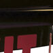 Architectural 1 Light Red Letters and Black Housing Exit / Emergency Ceiling Light in Single-Faced, Red / Clear / Black