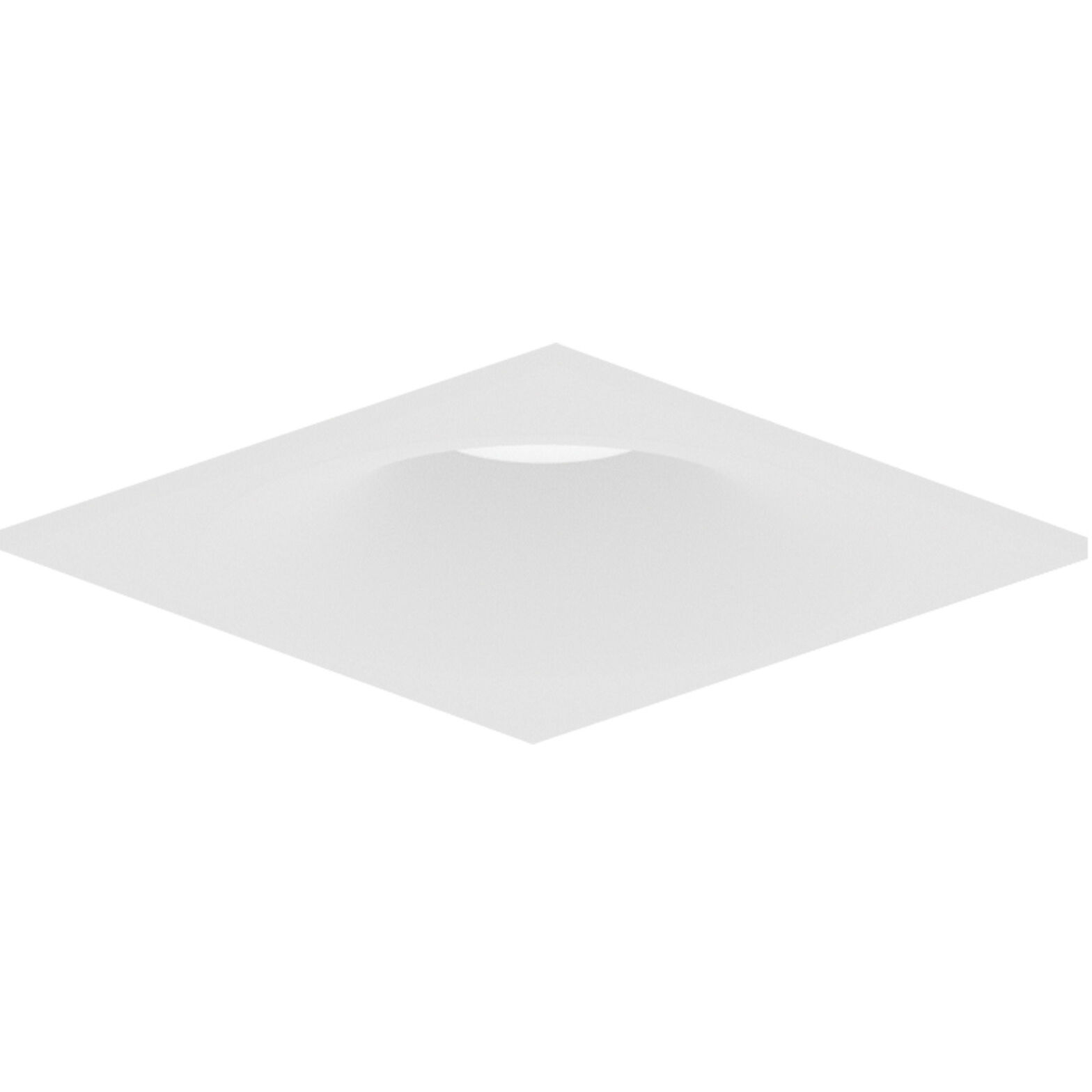 Pearl Warm White LED Square Bullnose Retrofit in 3500K, 4" Retrofit