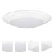 Disks 7.5 inch Matte Powder White Surface Ceiling Light in Selectable CCT (2700K / 3000K / 3500K / 4000K / 5000K)