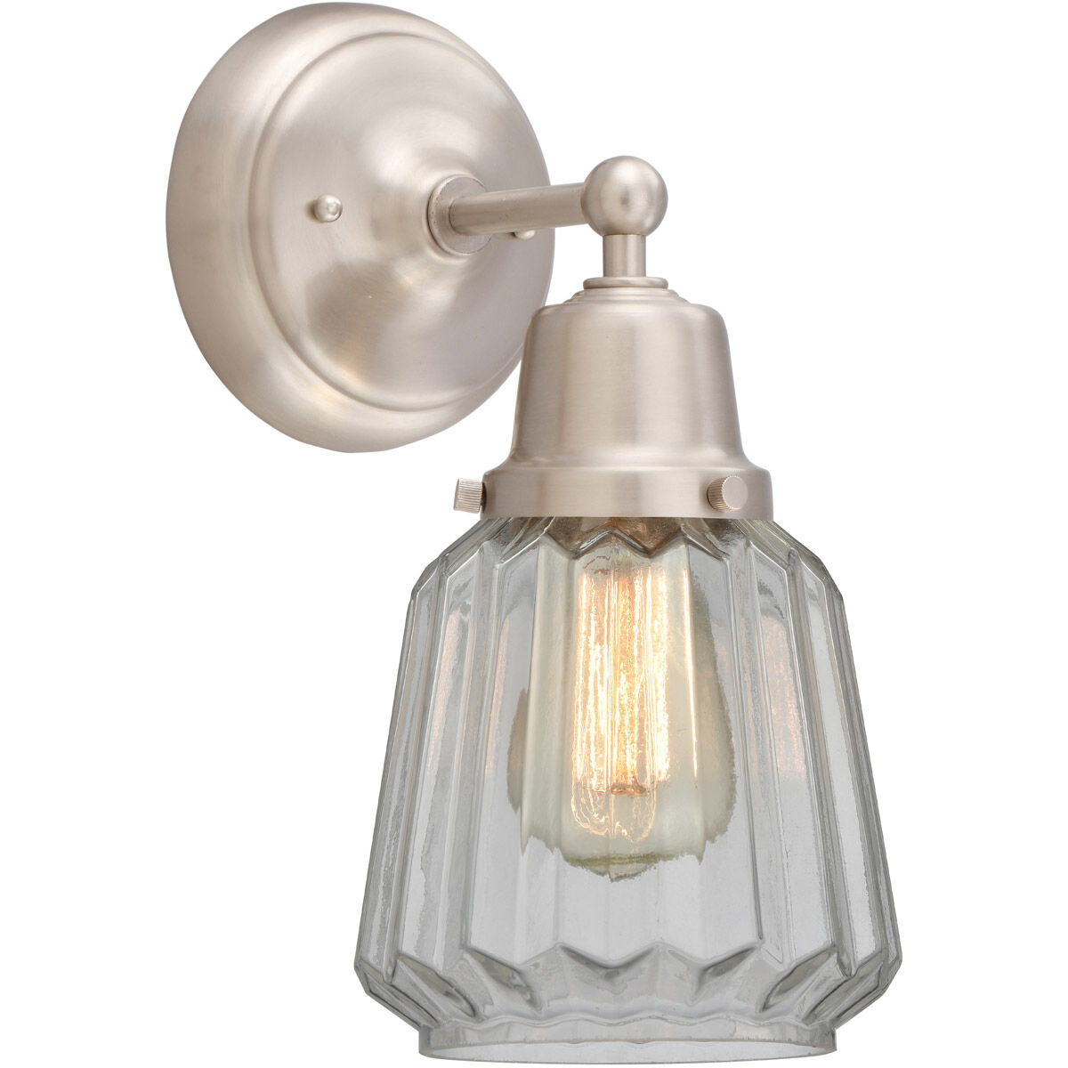 Aditi Chatham 1 Light 6.25 inch Brushed Satin Nickel Sconce Wall Light, Aditi