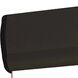 Architectural 1 Light Black Exit / Emergency Ceiling Light in Single-Faced, Red / Clear / Black