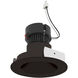 Pearl Bronze Reflector / Bronze Flange LED Round Retrofit Reflector in 4000K, 4" Retrofit