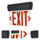 Aaliyah 1 Light Red Letters and Black Housing Exit / Emergency Ceiling Light