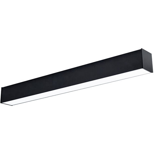 L-Line 3 inch Black LED Direct Linear Ceiling Light, Selectable Lumens, Selectable CCT