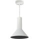 iLENE White with Black 8 inch Cylinder Shade in White / Black