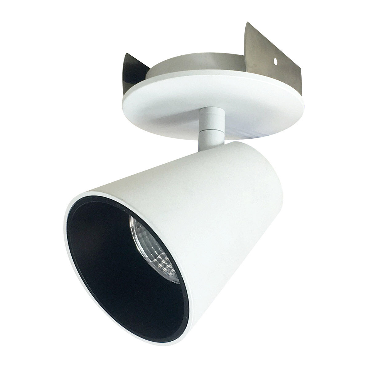 iPOINT Matte Powder White Recessed Light in 2700K, Round Cone