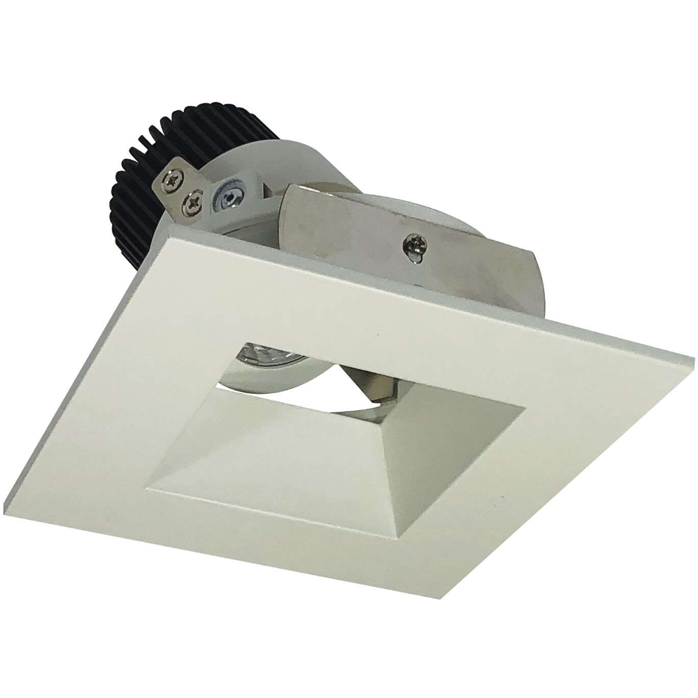Iolite White with White Recessed Light in 2700K, 1000, Square/Square Reflector