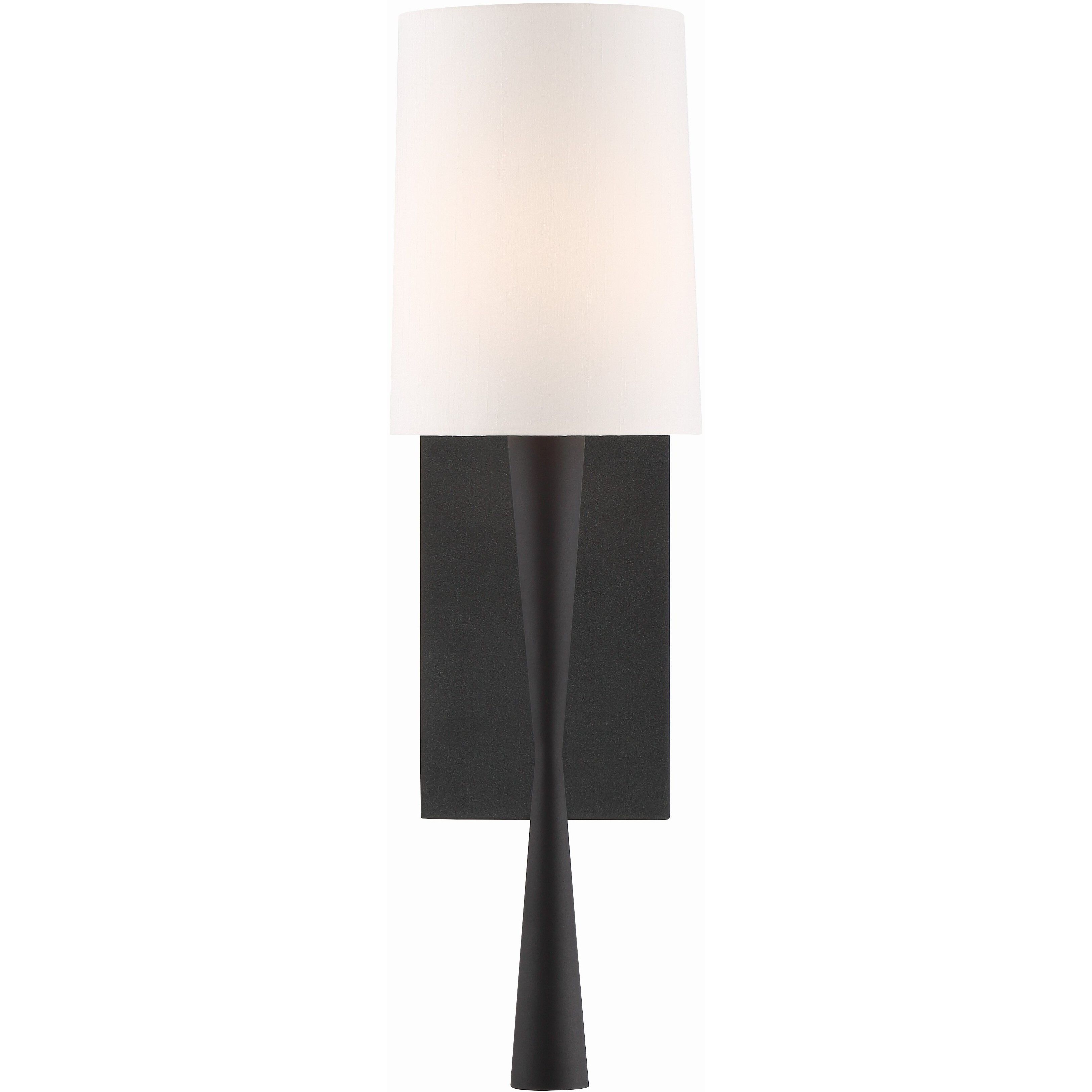 Trenton Bath Sconce Wall Light in Black Forged