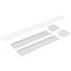 L-Line Aluminum and White Louver Accessory Set