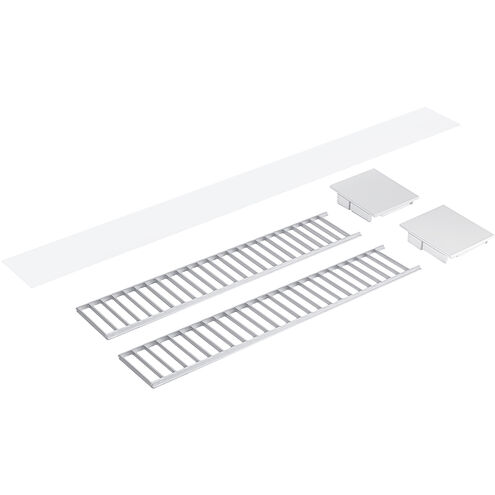 L-Line Aluminum and White Louver Accessory Set