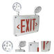 Self-Diagnostic 13 inch White / Red LED Wet Location Wall Exit & Emergency Sign Wall Light, with Battery Backup & Remote Capability