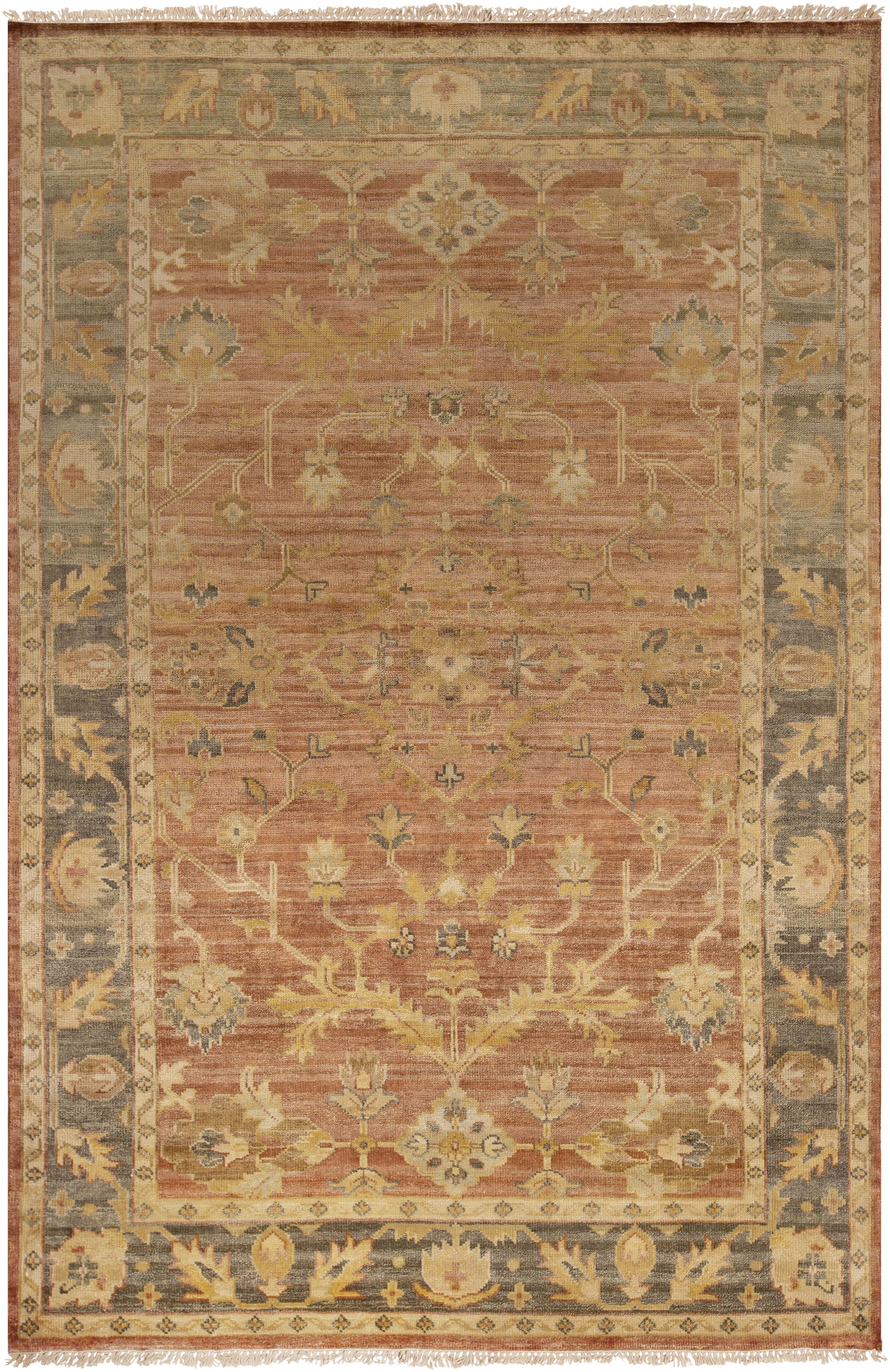 Fantasia 102 X 66 inch Brown Rug, Rectangle