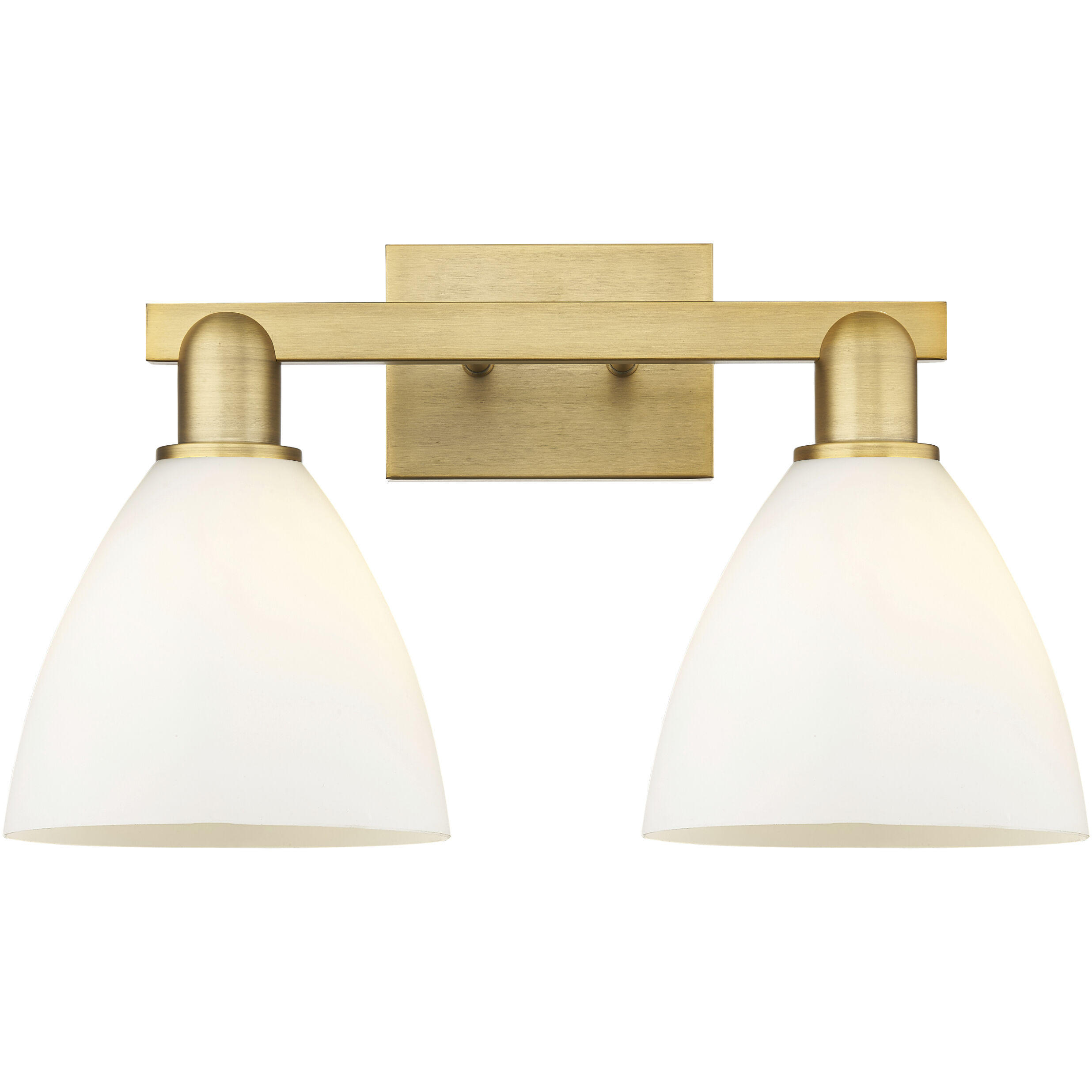 Arcadia Bristol 2 Light 19 inch Brushed Brass Bath Vanity Light Wall Light