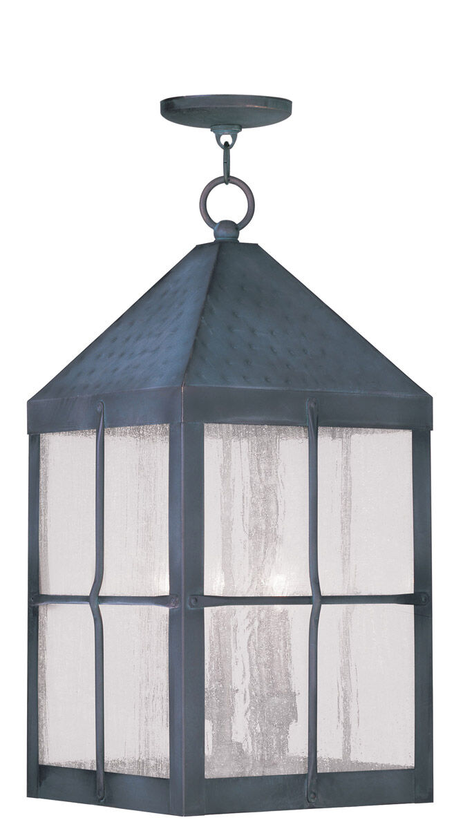 Brighton 4 Light 12 inch Hammered Charcoal Outdoor Hanging Lantern