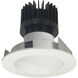 Iolite White with White Recessed Light in 3000K, 2500, Round/Round Reflector