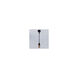 Signature 1 Light 120V White Track Mount Pendant Ceiling Light, H-Style