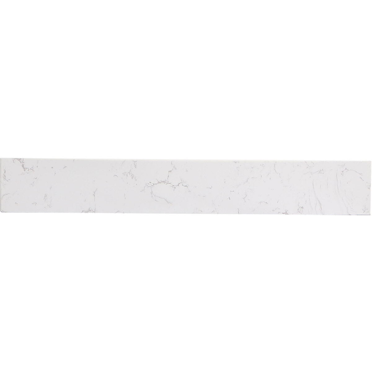 Backsplash 30 X 0.71 X 3.94 inch Calacatta White Bathroom Vanity Backsplash