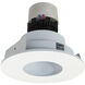 Pearl Matte Powder White Pinhole Non-Adjustable Trim, Retrofit Round