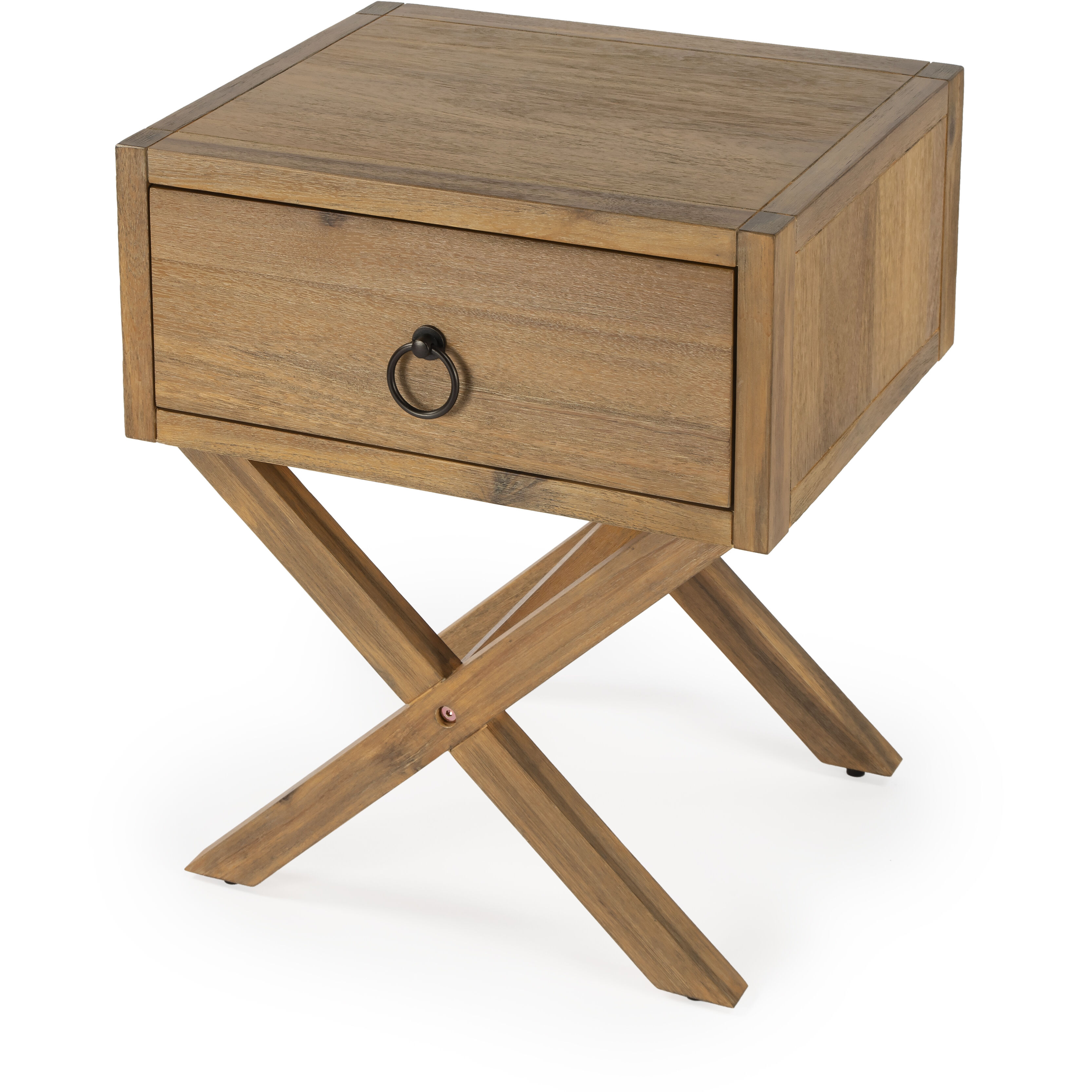 Lark Natural Wood End Table in Light Brown