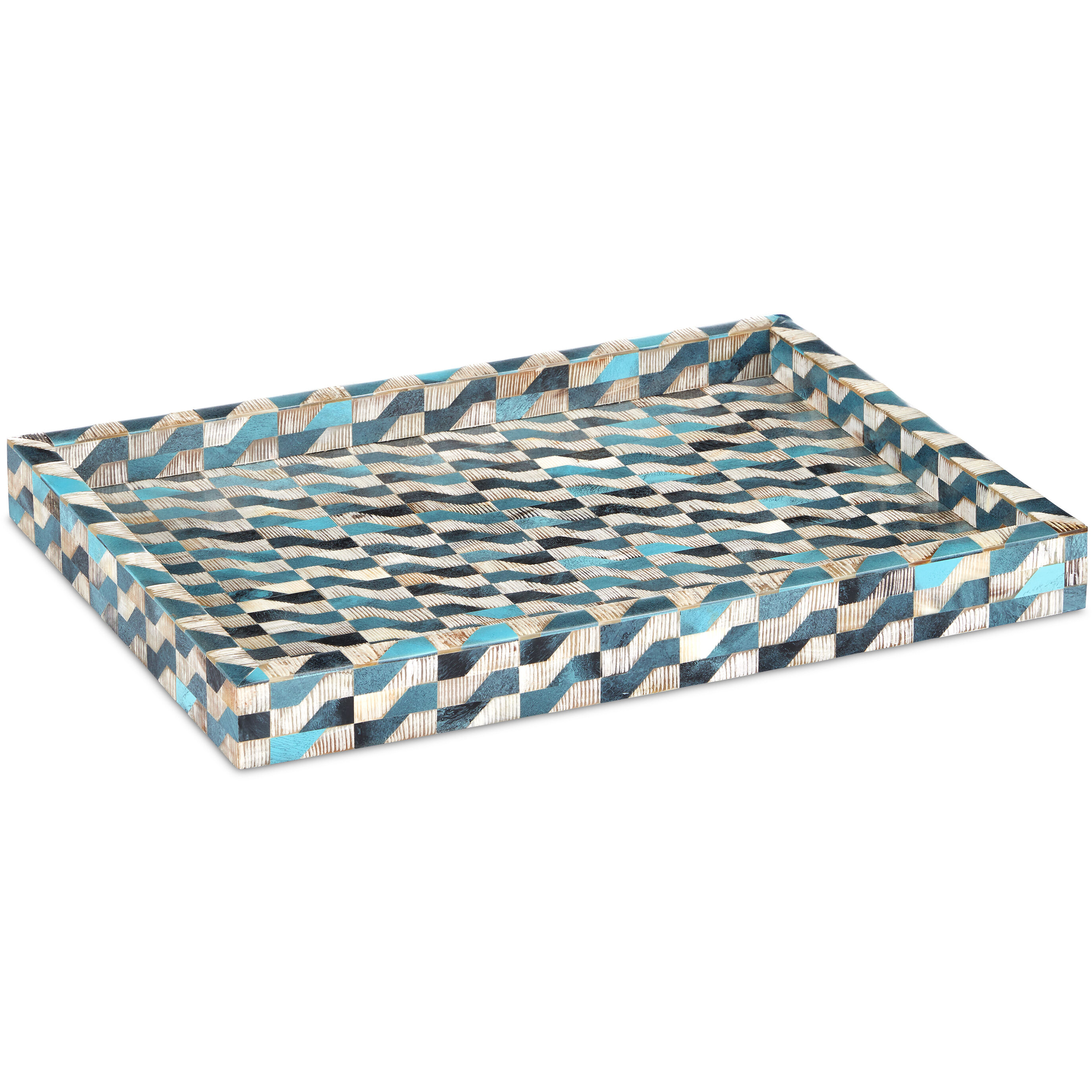 Ezra Blue/Natural Tray