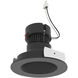 Pearl Black Reflector / Black Flange LED Round Retrofit Reflector in Comfort Dim (3000K-2000K), 4" Retrofit