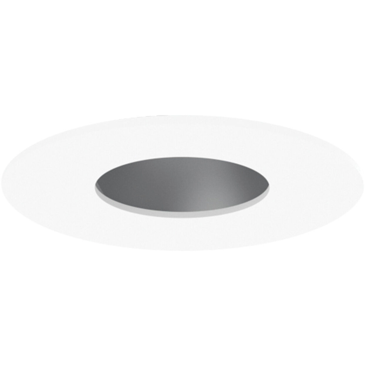 Pearl Haze Pinhole / Bright White Flange LED Round Adjustable Pinhole Retrofit in 3500K, Haze / Bright White, 4" Retrofit