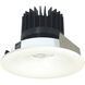 Iolite Matte Powder White Recessed Light in 4000K, 2500, Round Bullnose