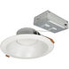 Theia Matte Powder White Recessed Downlight, Selectable CCT