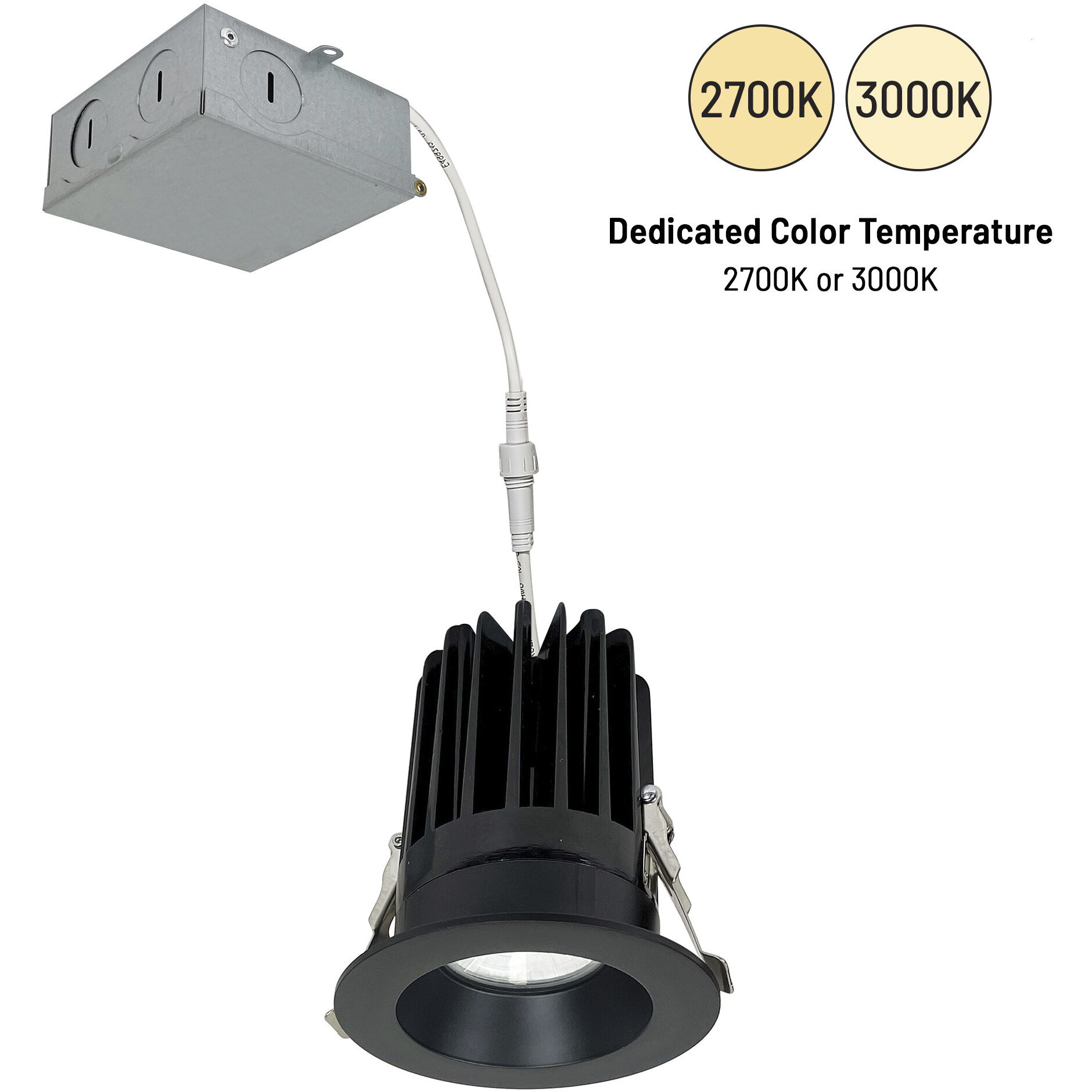 M4 Black Round Downlight