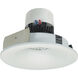 Pearl Matte Powder White Bullnose Regress Non-Adjustable Trim, Retrofit Round