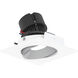 Pearl Haze Reflector / Bright White Flange LED Square Adjustable Cone Retrofit in 2700K, Haze / Bright White, 4" Retrofit