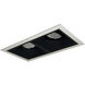 Iolite MLS Matte Powder White/Black Recessed Trim Set