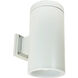 Cobalt LED Black Wall Mount Cylinder Wall Light in 2700K, 1000, Reflector
