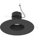Pearl Black Reflector / Black Flange LED Round Retrofit Reflector in Comfort Dim (3000K-2000K), 5"/6" Retrofit