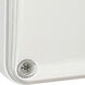 Architectural 13 inch White Exit / Emergency Ceiling Light in Red, with Battery Backup