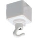 Aaliyah 1 Light White Track Ceiling Light in H-Style