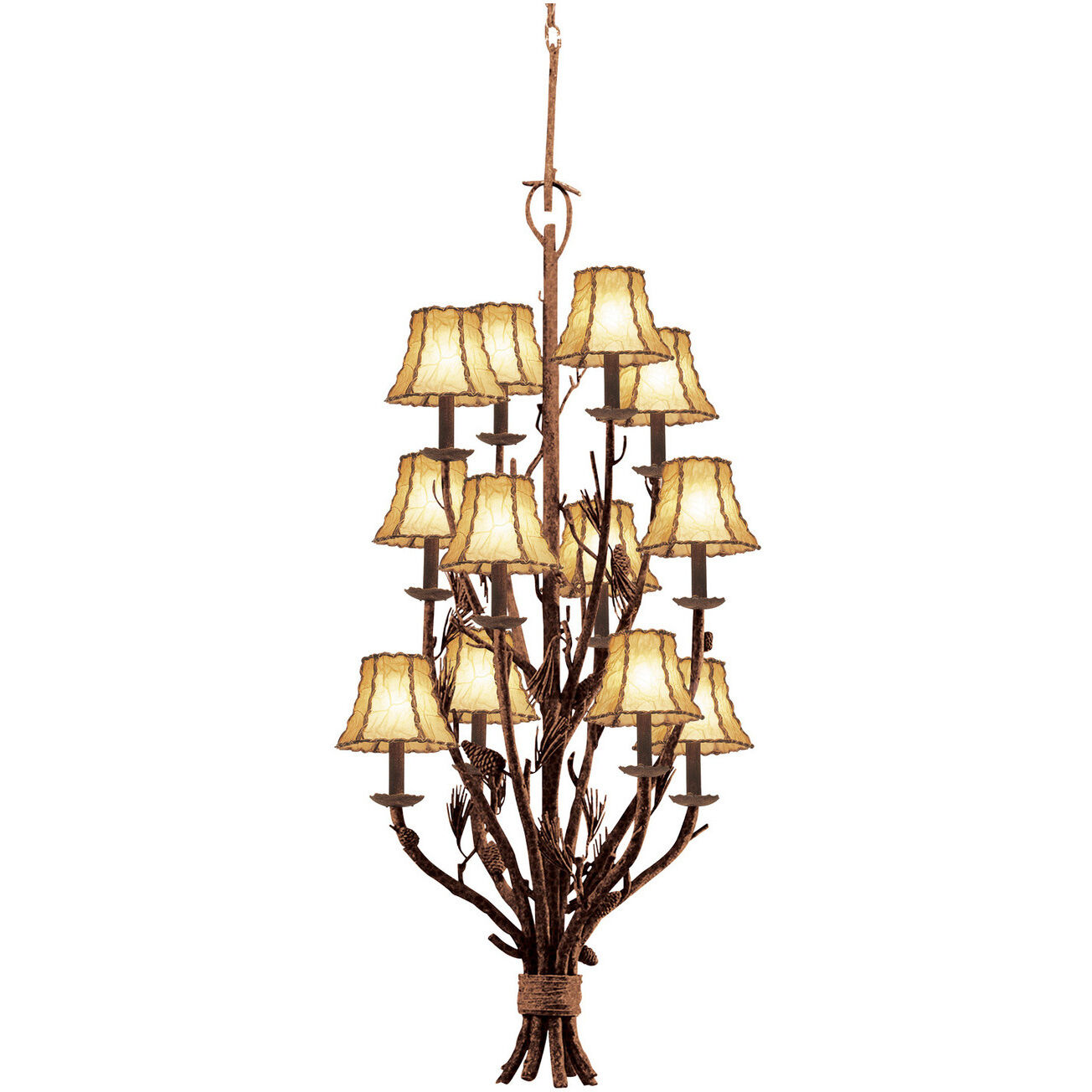 Ponderosa 12 Light 22 inch Ponderosa Foyer Light Ceiling Light