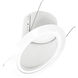 Super Sloped LED White Recessed Retrofit Baffle in 4000K
