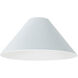 iLENE White with White 8 inch Cylinder Shade