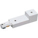 Signature 1 Light White Track Live End Conduit Feed Ceiling Light