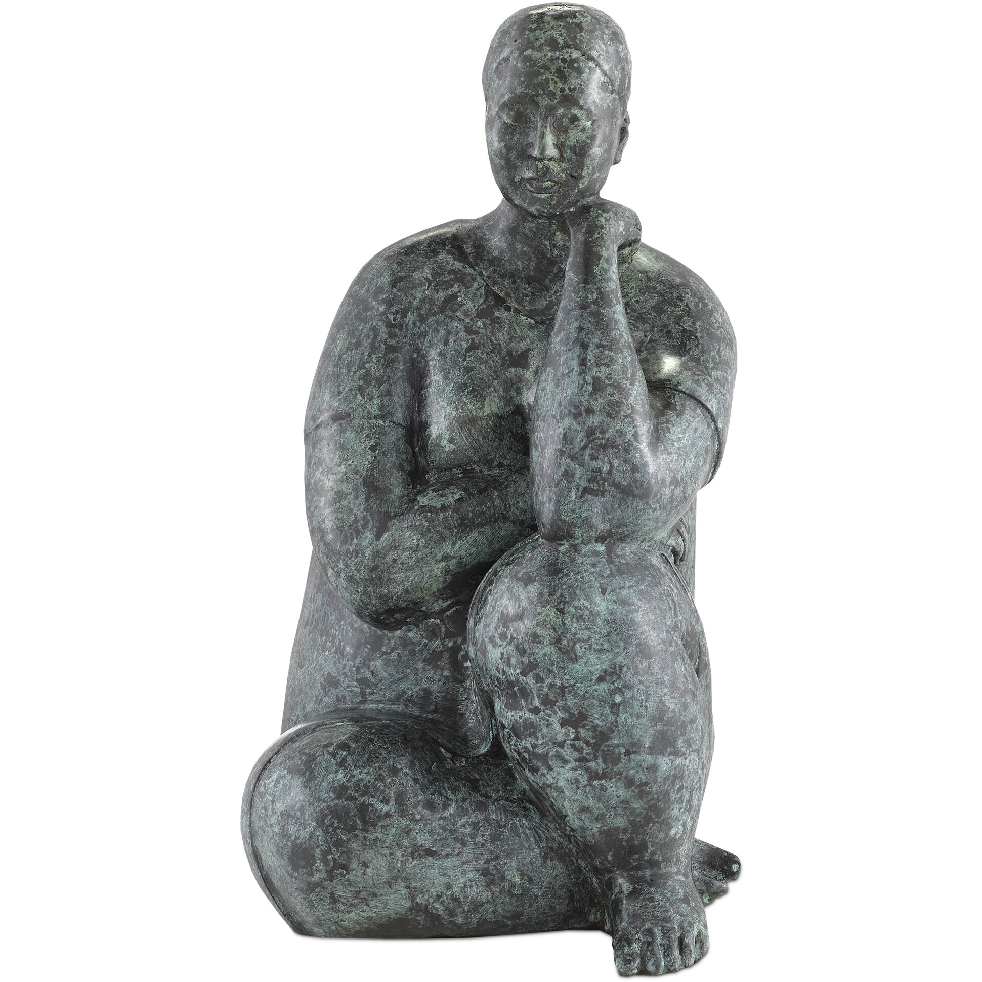 Lady Meditating 15.25 X 8.25 inch Sculpture