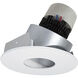 Pearl Haze/Matte Powder White Pinhole Adjustable Trim, Retrofit Round