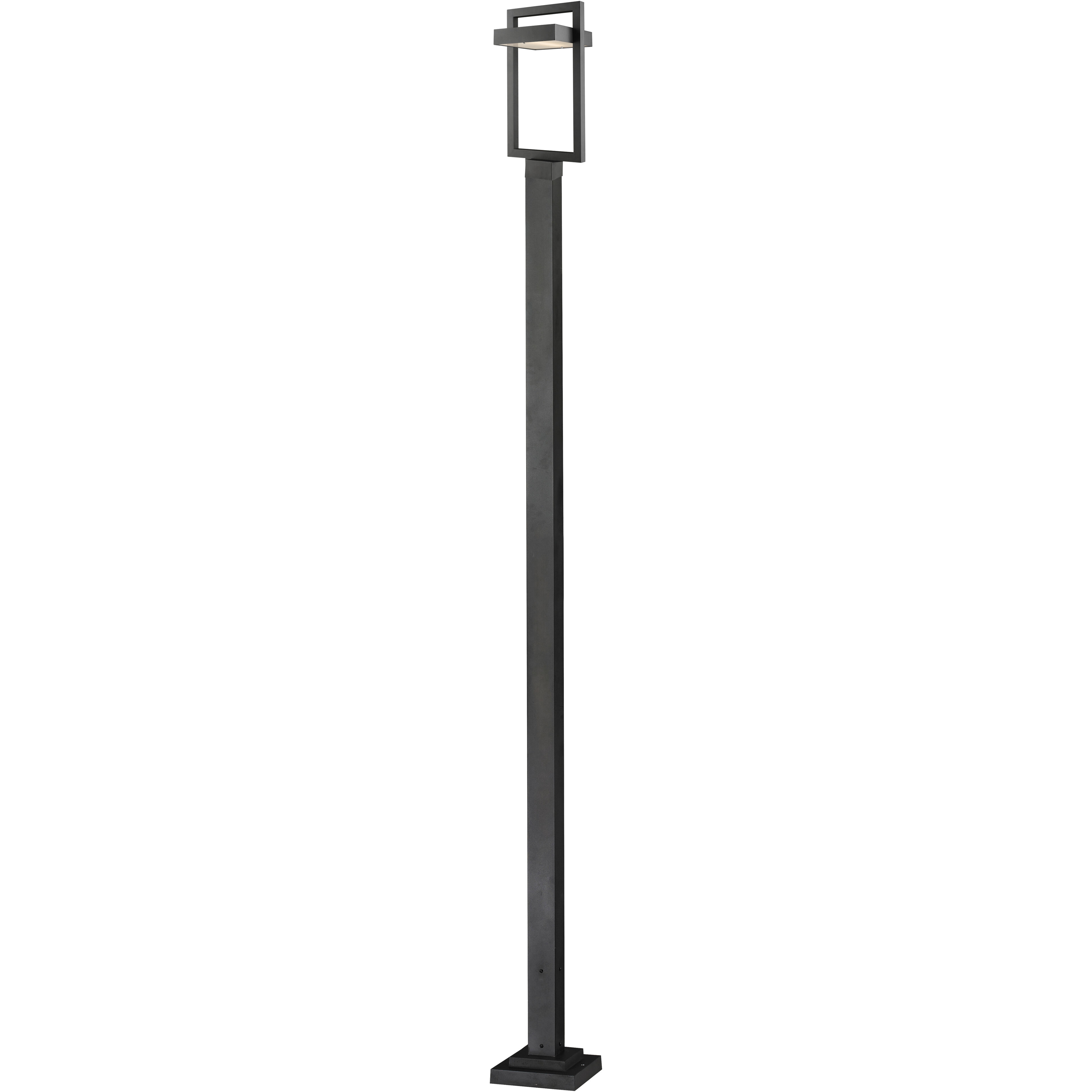 Luttrel LED 117.63 inch Black Outdoor Post Mounted Fixture