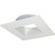 M4 Matte Powder White Square Baffle Trim
