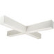 L-Line 2.75 inch White LED Indirect/Direct Linear Ceiling Light, X-Shaped, Selectable CCT