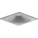 Pearl Natural Metal LED Square Bullnose Retrofit in 4000K, 4" Retrofit